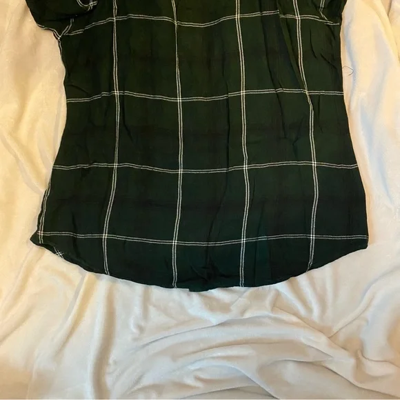 Sanctuary Green Plaid Boyfriend Shirt - Picture 11 of 11